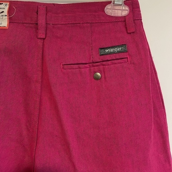 VTG Wrangler Jeans 26” Deadstock 80s Waist Mom Western Hot Pink Eclectic Max - Picture 6 of 16